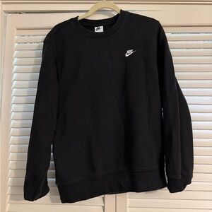 Nike Men's Classic Black Crewneck Sweater